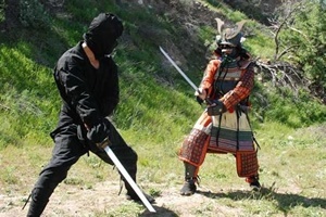 ninja vs samurai